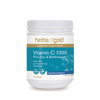 Herbs of Gold-Vitamin C 1000 Plus Zinc & Bioflavonoids 120T