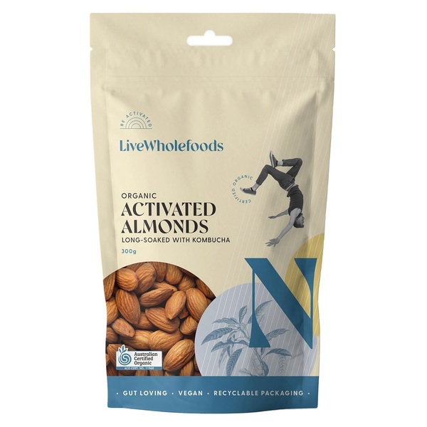 Be Activated Live Wholefoods-Organic Activated Almonds 300G