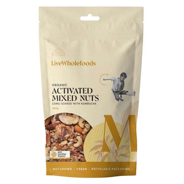 Be Activated Live Wholefoods-Organic Activated Mixed Nuts 300G