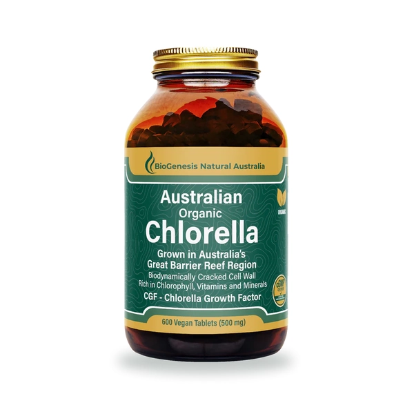 BioGenesis Natural Australia-Organic Chlorella 500mg 600T