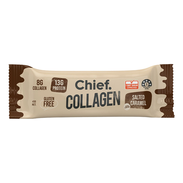 Chief Nutrition-Collagen Protein Choc Salted Caramel Bar 45G