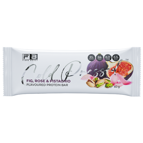 Fibre Boost-Cold Pressed Fig, Rose & Pistachio Protein Bar 60G