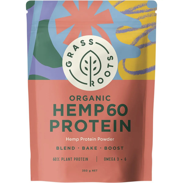 Grass Roots-Organic Hemp 60 Protein 350G