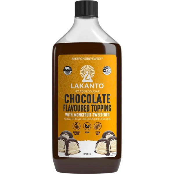 Lakanto-Chocolate Topping with Monkfruit Sweetener 375ML