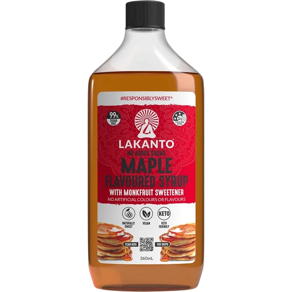 Lakanto-Maple Flavoured Syrup with Monkfruit Sweetener 375ML