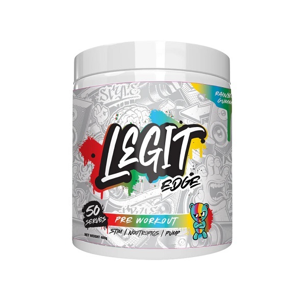 Legit Supps-Legit Edge Pre Workout Rainbow Gummy 50 Serves