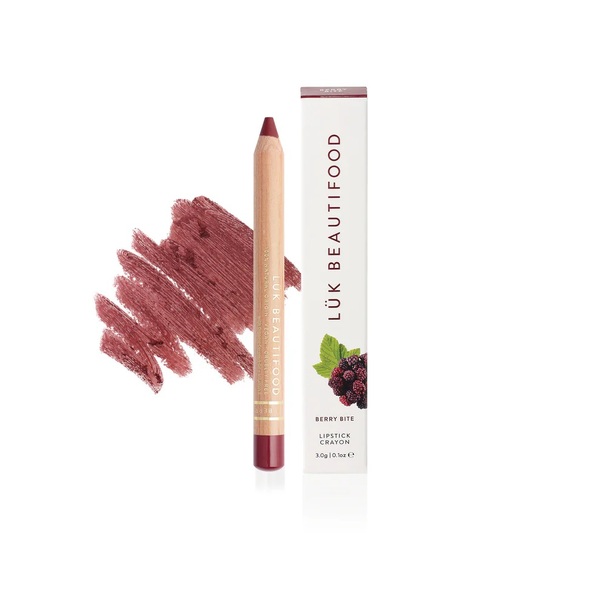 lük beautifood-Natural Lipstick Crayon in Berry Bite