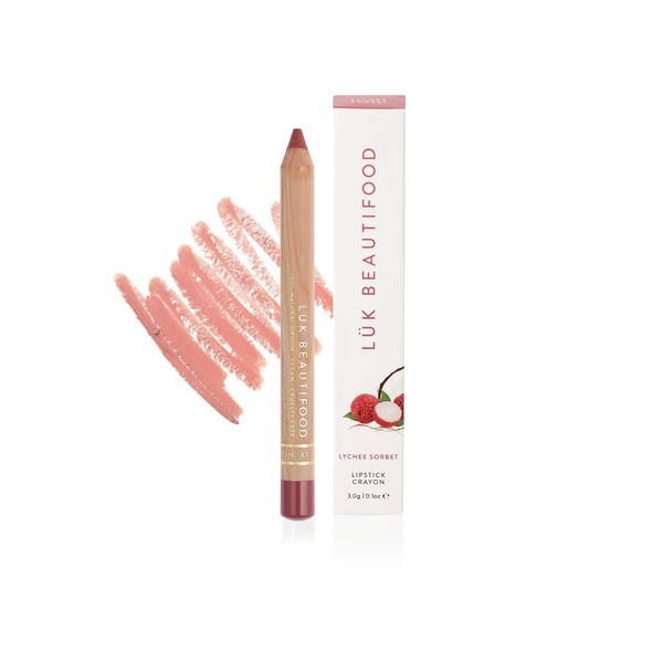 lük beautifood-Natural Lipstick Crayon in Lychee Sorbet