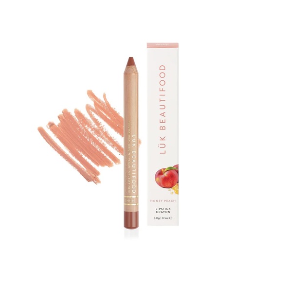lük beautifood-Natural Lipstick Crayon in Honey Peach