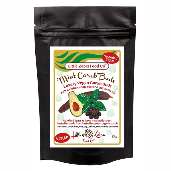 Little Zebra Food Co-Mint Carob Buds 85G