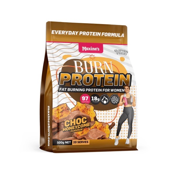 Maxine's-Burn Protein Chocolate Honeycomb 500G