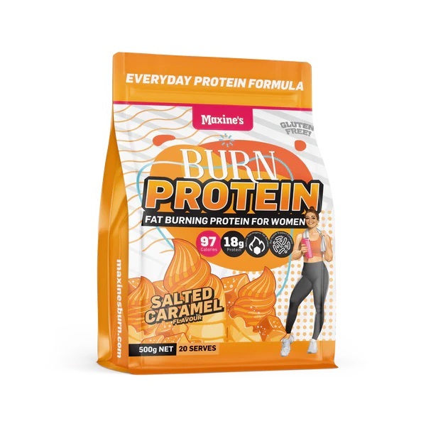 Maxine's-Burn Protein Salted Caramel 500G