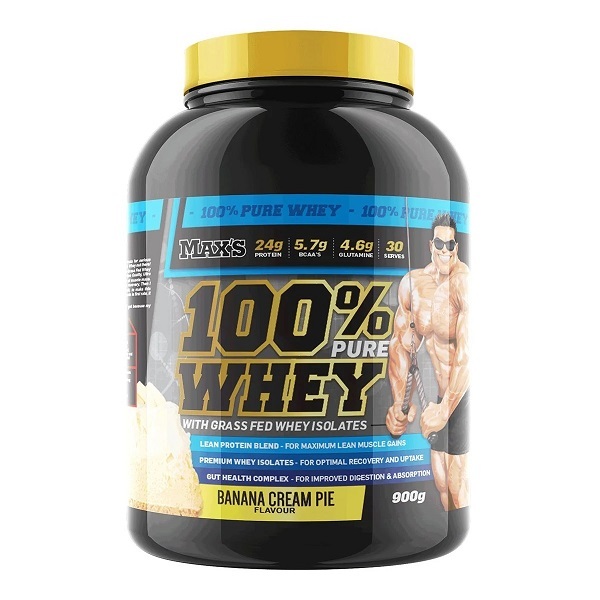 MAX's-100% Whey Protein Banana Cream Pie 900G