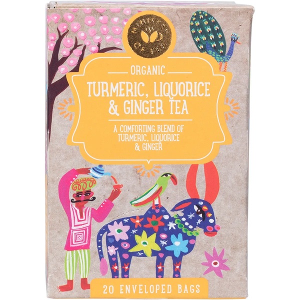 Ministry of Tea-Organic Turmeric, Liquorice & Ginger Tea Tea Bags 20pk