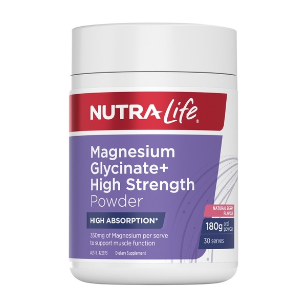 Nutralife-Magnesium Glycinate+ High Strength Powder 180G