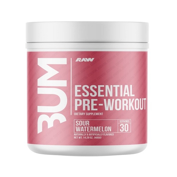 Raw Nutrition-Essential Pre Workout Sour Watermelon 30 Serve