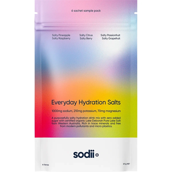 Sodii-Everyday Hydration Salts Mixed Flavour 6pk