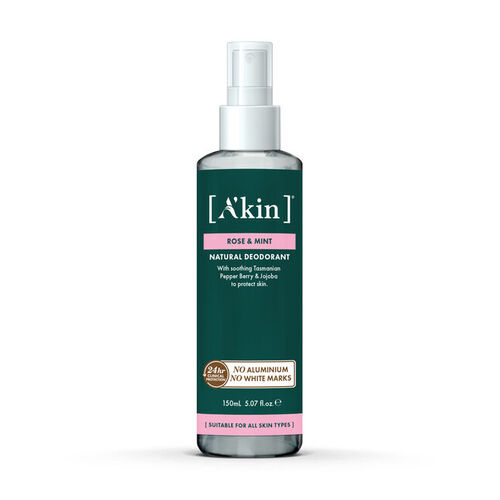 A'kin-Rose & Mint Spray Deodorant 150ML