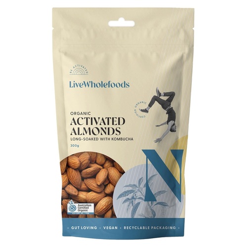 Be Activated Live Wholefoods-Organic Activated Almonds 300G