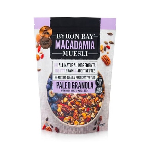 Byron Bay Muesli-Macadamia Paleo Granola Muesli 375G