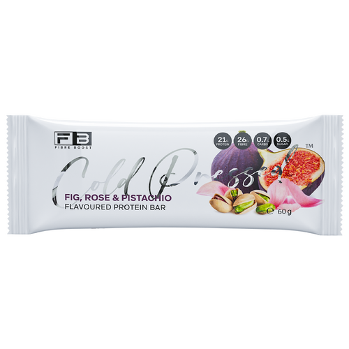 Fibre Boost-Cold Pressed Fig, Rose & Pistachio Protein Bar 60G