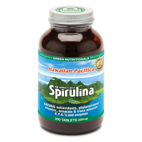 Greens Nutritionals-Hawaiian Pacifica Spirulina 200T