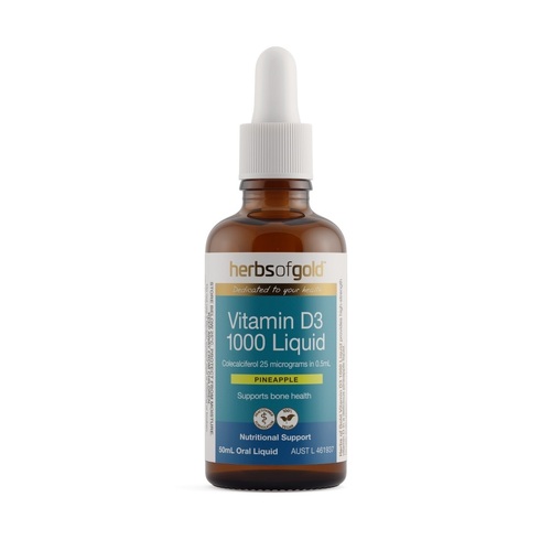 Herbs of Gold-Vitamin D3 1000 Liquid 50ML