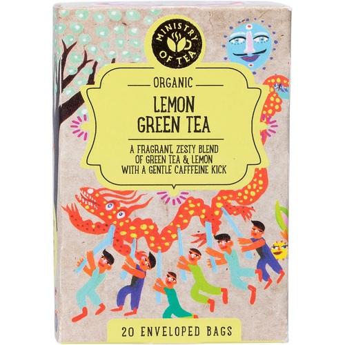 Ministry of Tea-Organic Lemon Green Tea Bags 20pk