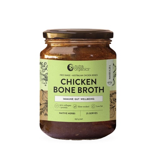 Nutra Organics-Chicken Bone Broth Concentrate Native Herbs 250G