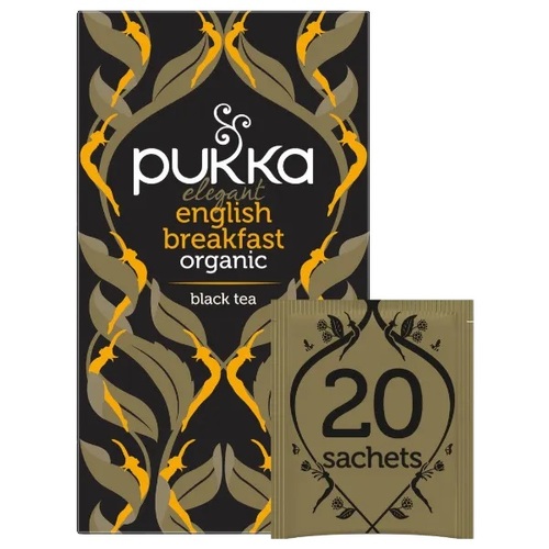 Pukka-Elegant English Breakfast Herbal Tea Sachets