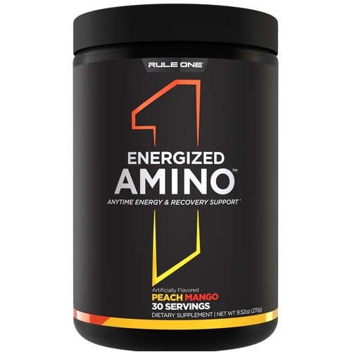 RULE 1-Energized Amino Peach Mango 30 Serve