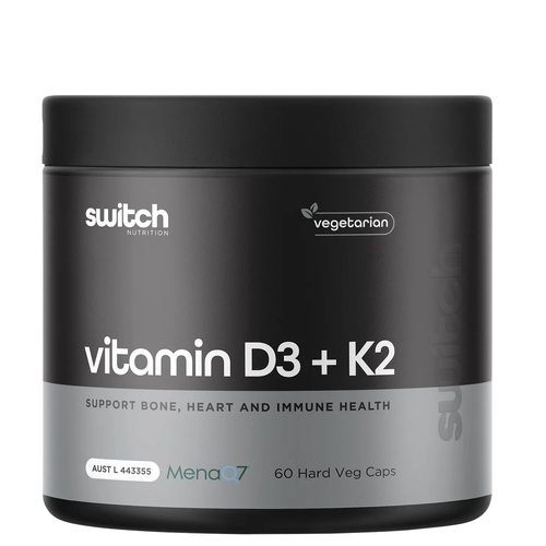 Switch Nutrition-Vitamin D3 + K2 60C